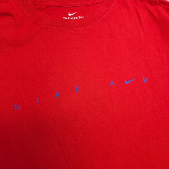 Nike Air Tee Graphic Casual Pullover Short Sleeve T Shirt Mens Size M Red - Picture 4 of 9